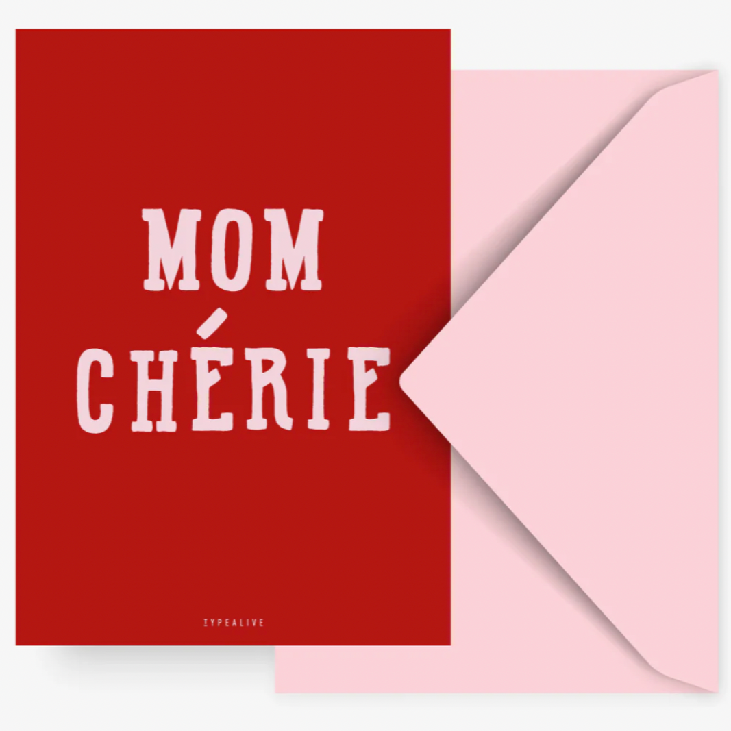 Mom Chérie - Glückwunschkarte