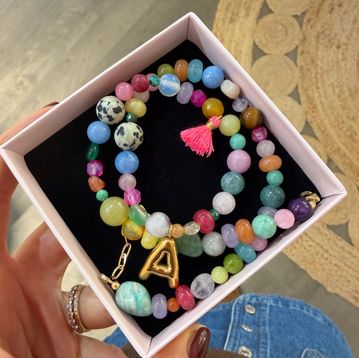 Candy Circus – Bunte Edelstein Halskette/Armband