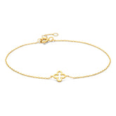 Clover – zartes Echtgold-Armband