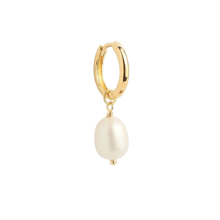 Coco - Creolen Ohrringe (925 Sterling Silber, 18k vergoldet)