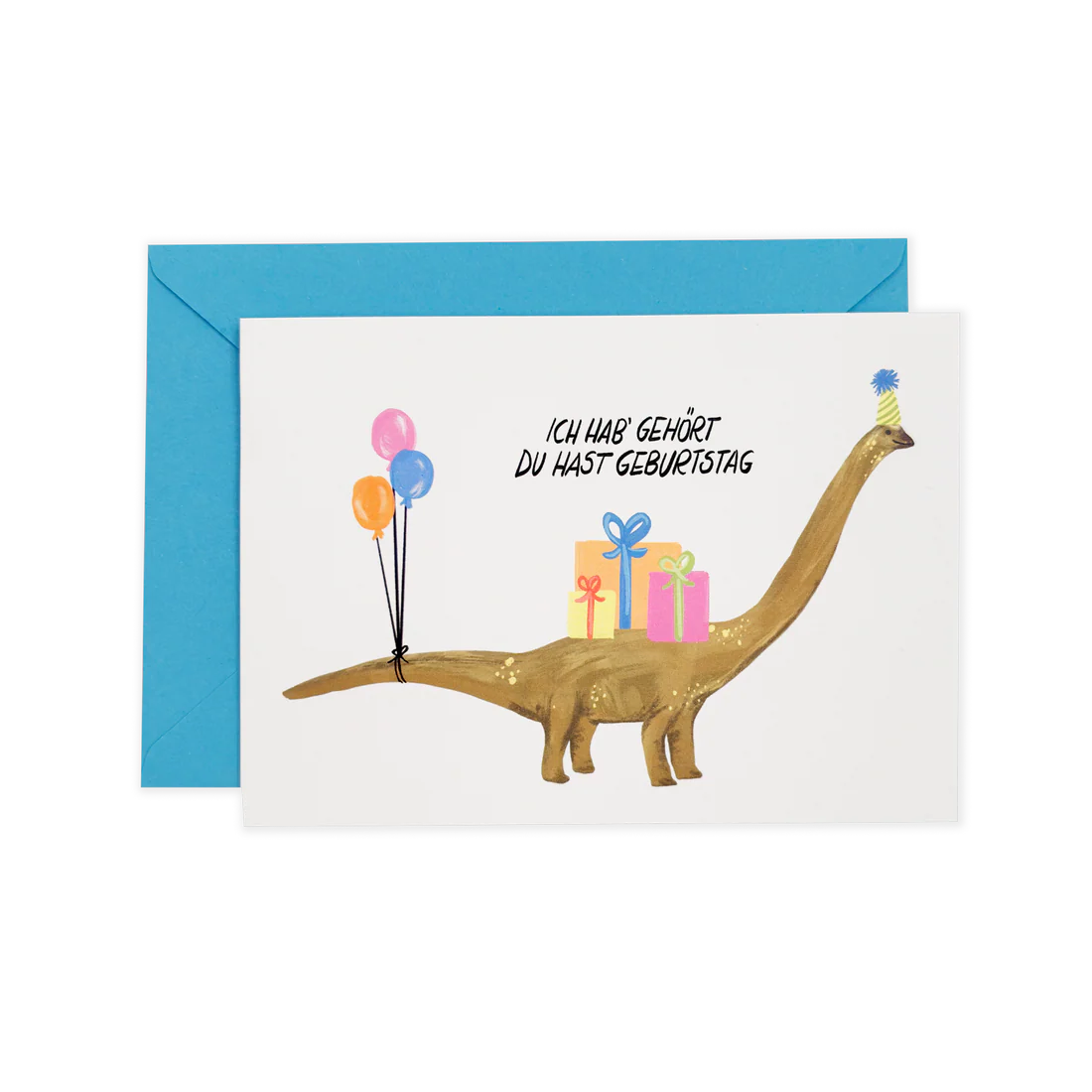 Geburtstags Dino – Glückwunsch Karte mit Kuvert