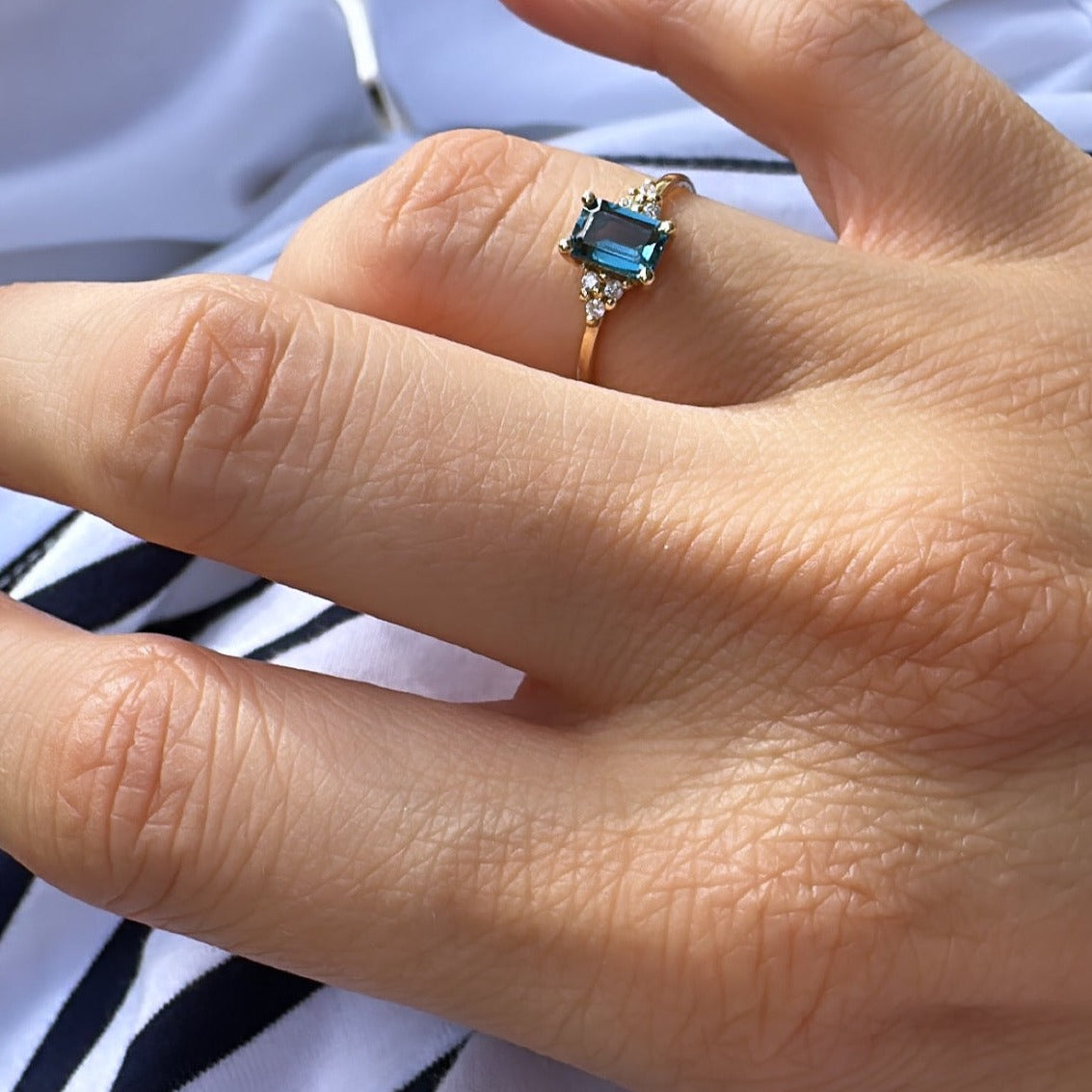 Topaz Diamant Ring