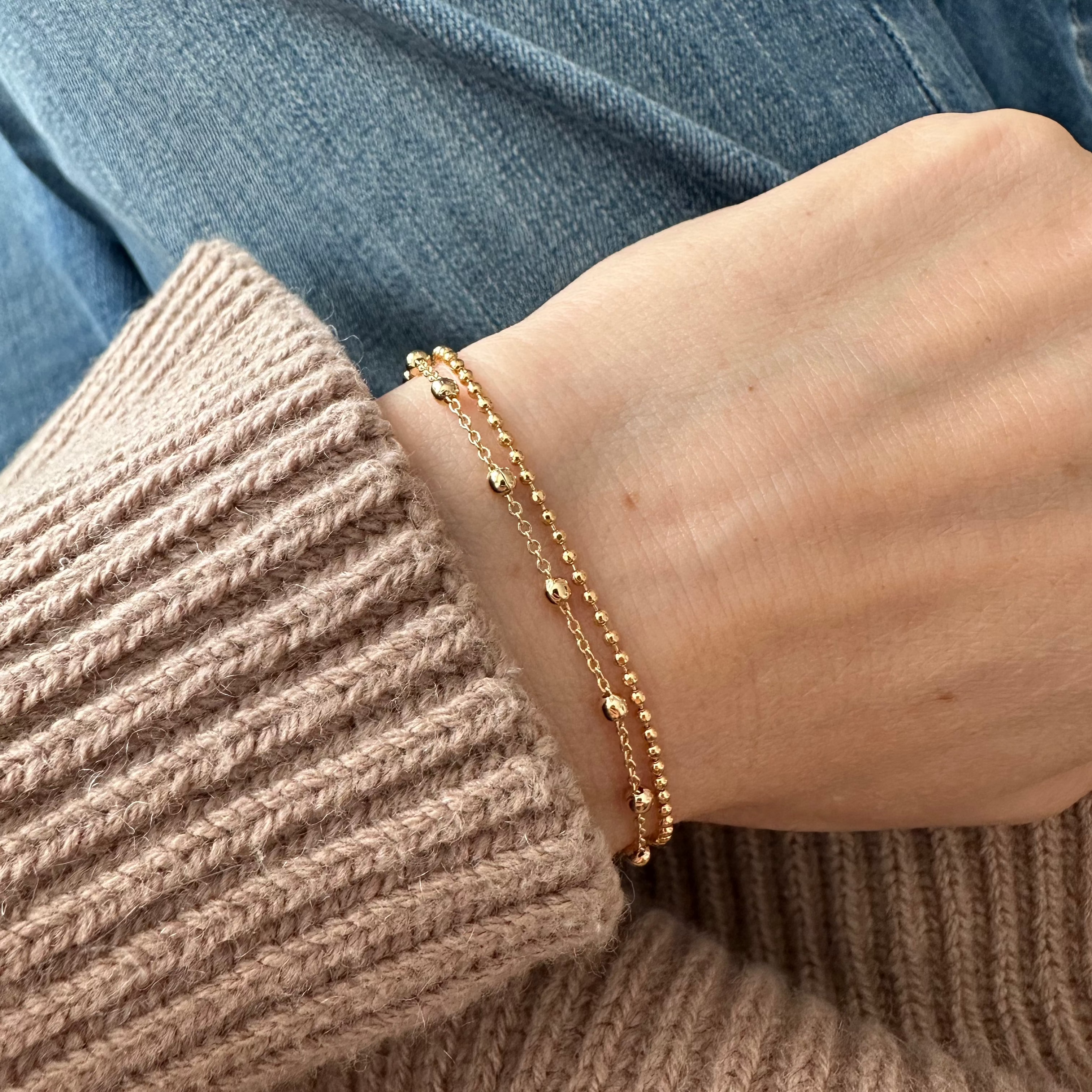 Lala – Kugel Armband gold
