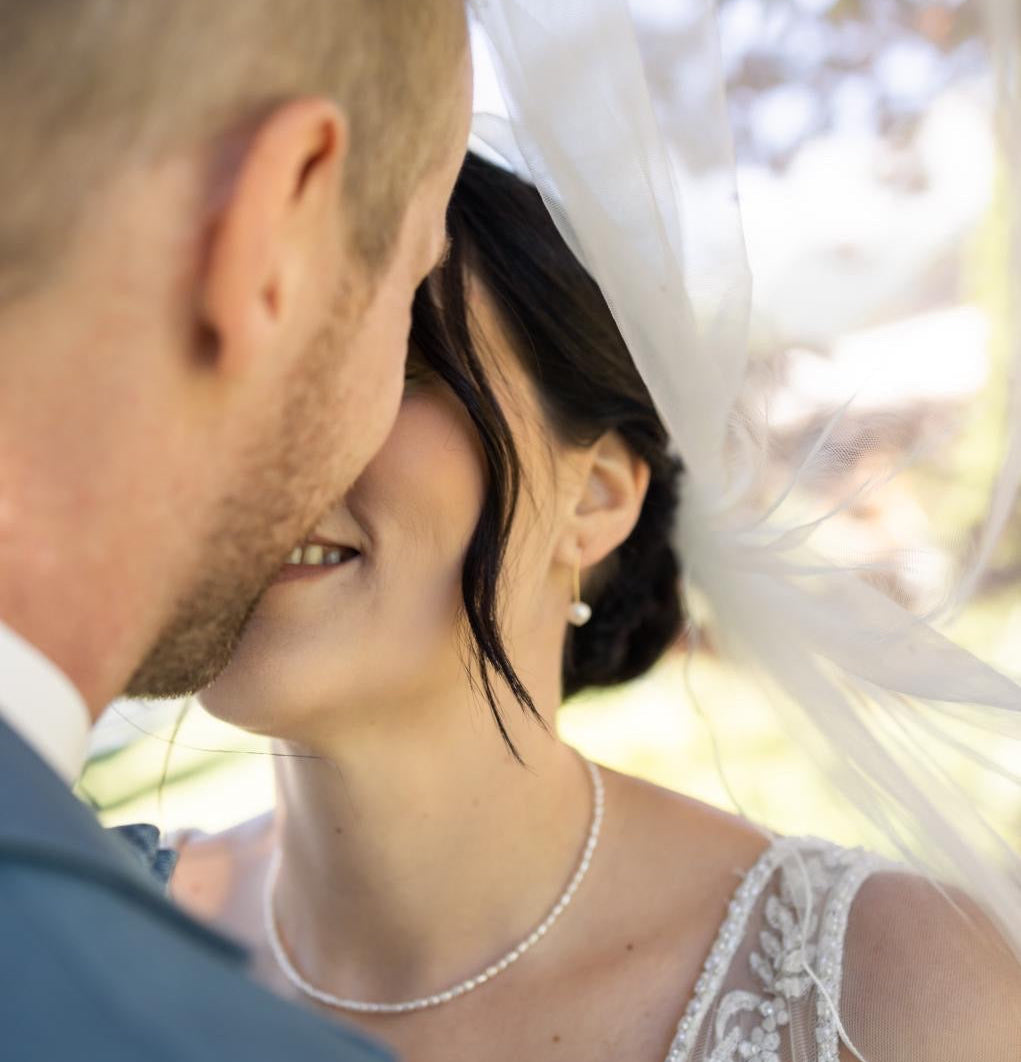 Choker - Süßwasserperlen-Halskette
