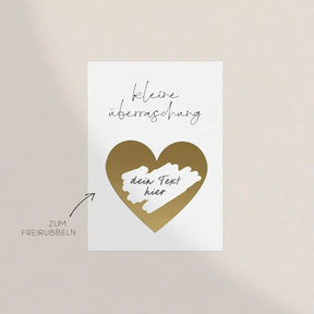 Gutscheinkarte zum Aufrubbeln