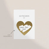 Gutscheinkarte zum Aufrubbeln