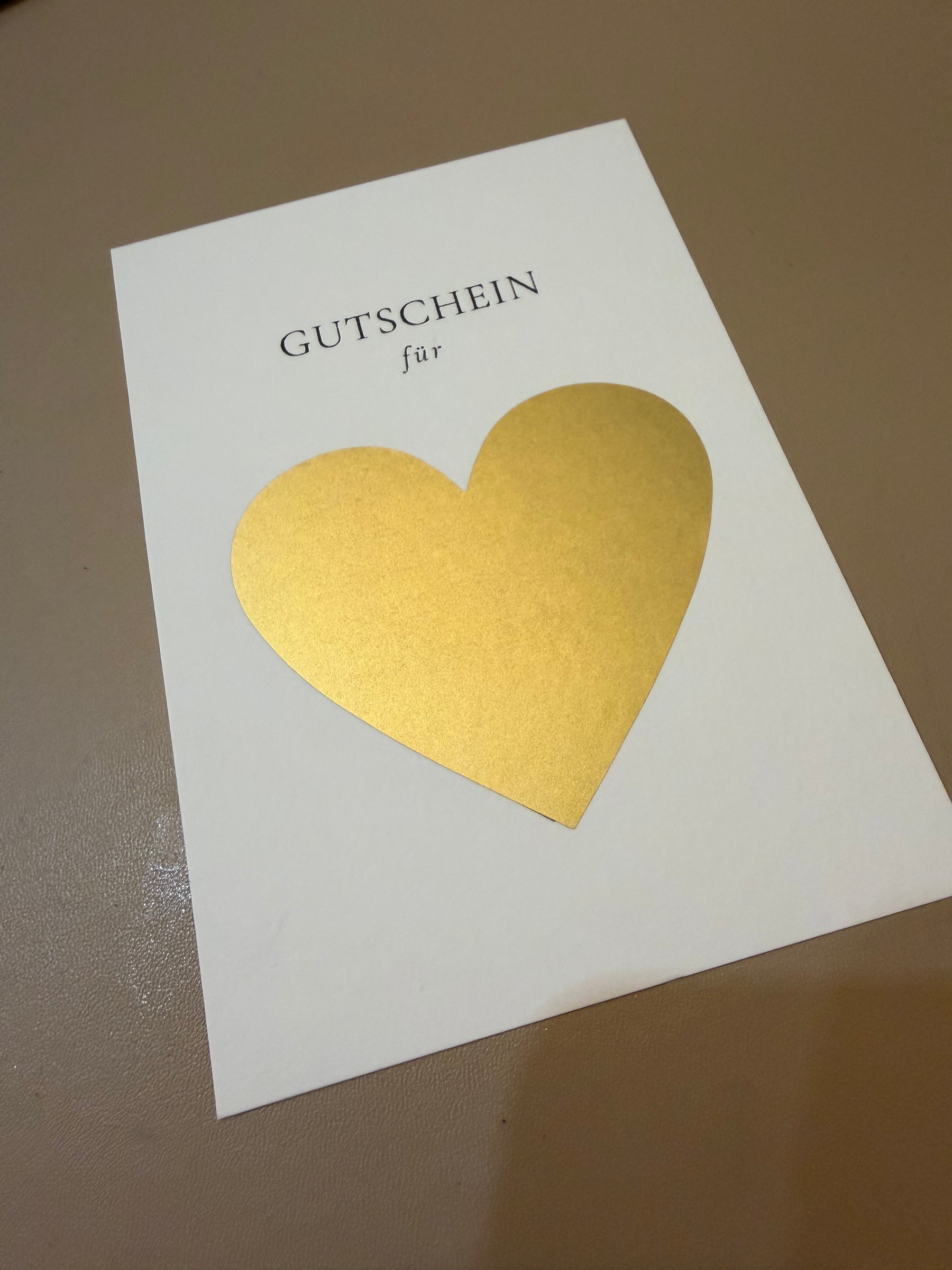 Gutscheinkarte zum Aufrubbeln