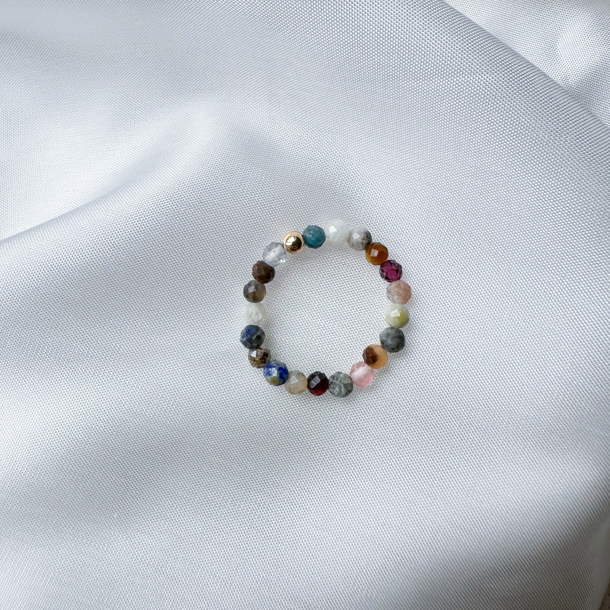 Edelstein - Ring in verschiedenen Heilstein-Varianten