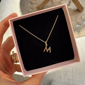 YOU - Gold Vermeil Letter Halskette