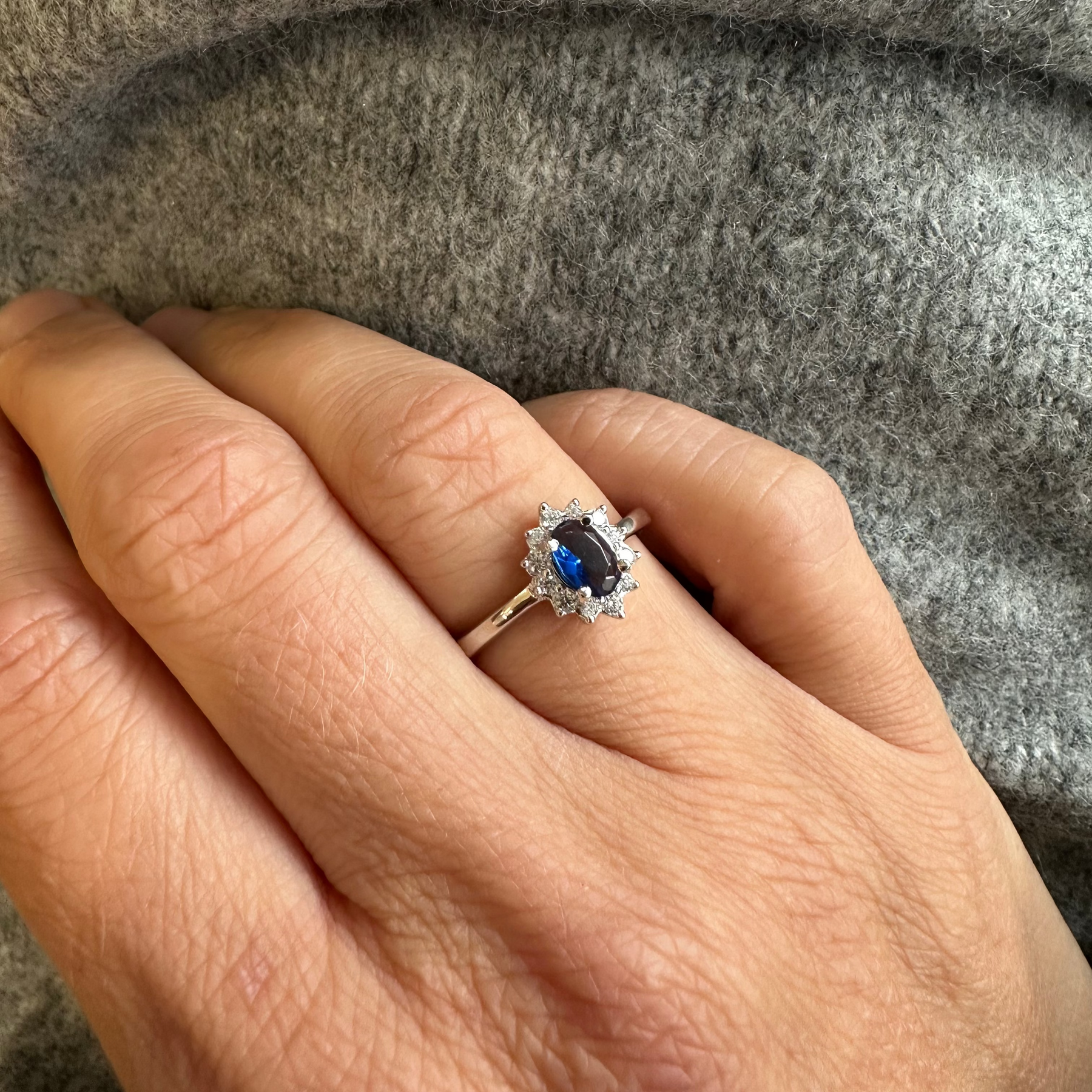 Diana – Solitär Ring 925 Sterling Silber