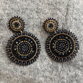 Julie – handgenähte Perlen Ohrringe