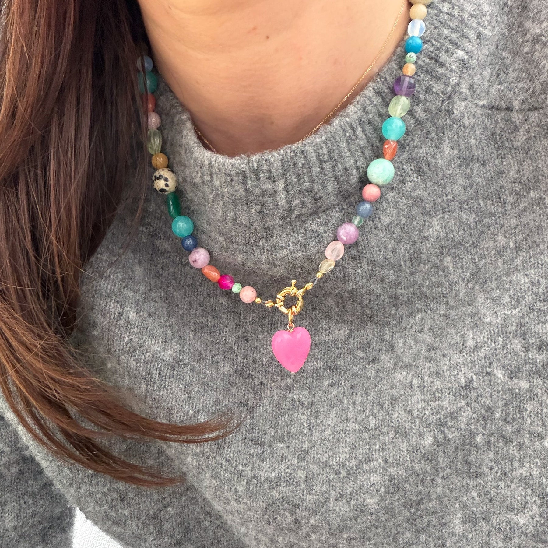 Candy Circus – Bunte Edelstein Halskette