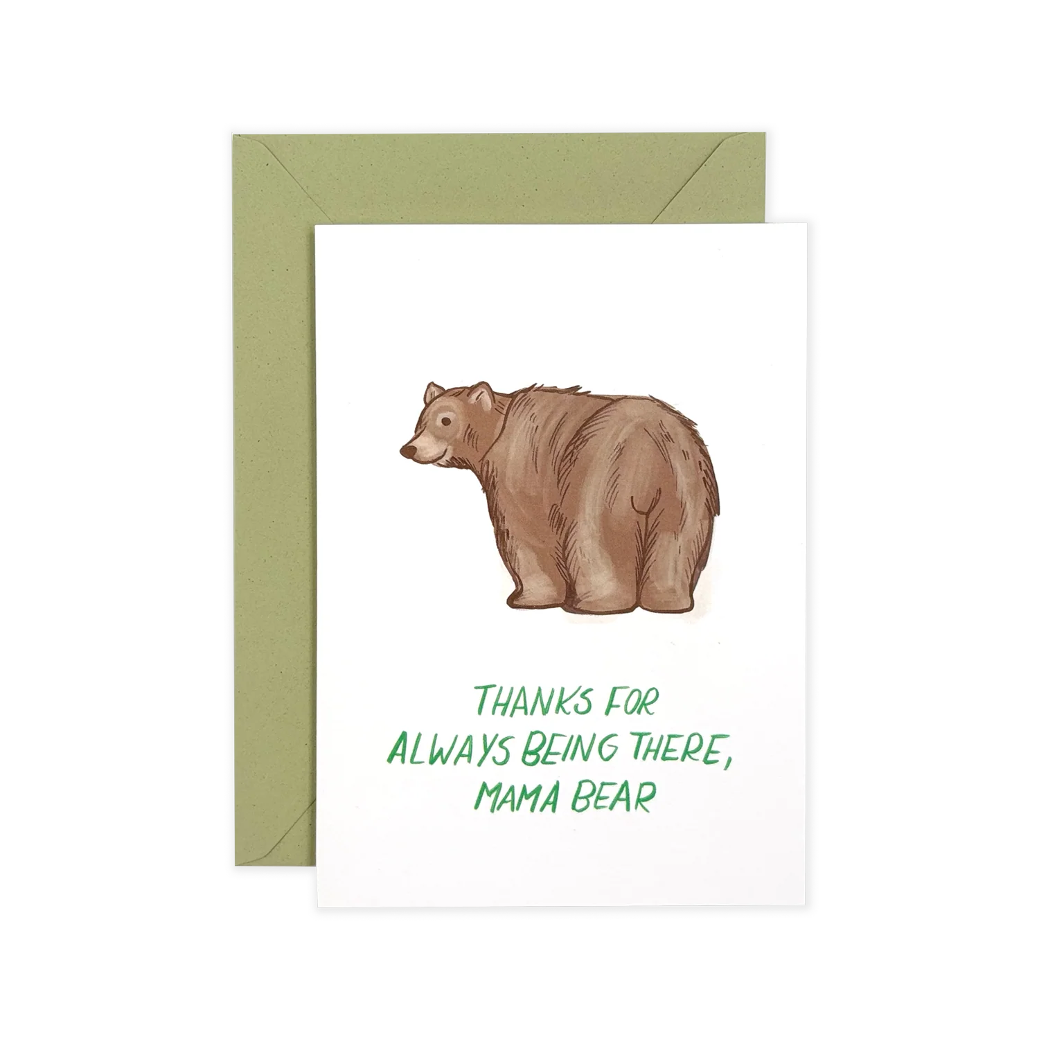 Thank You Mamabear – Glückwunsch Karte mit Kuvert