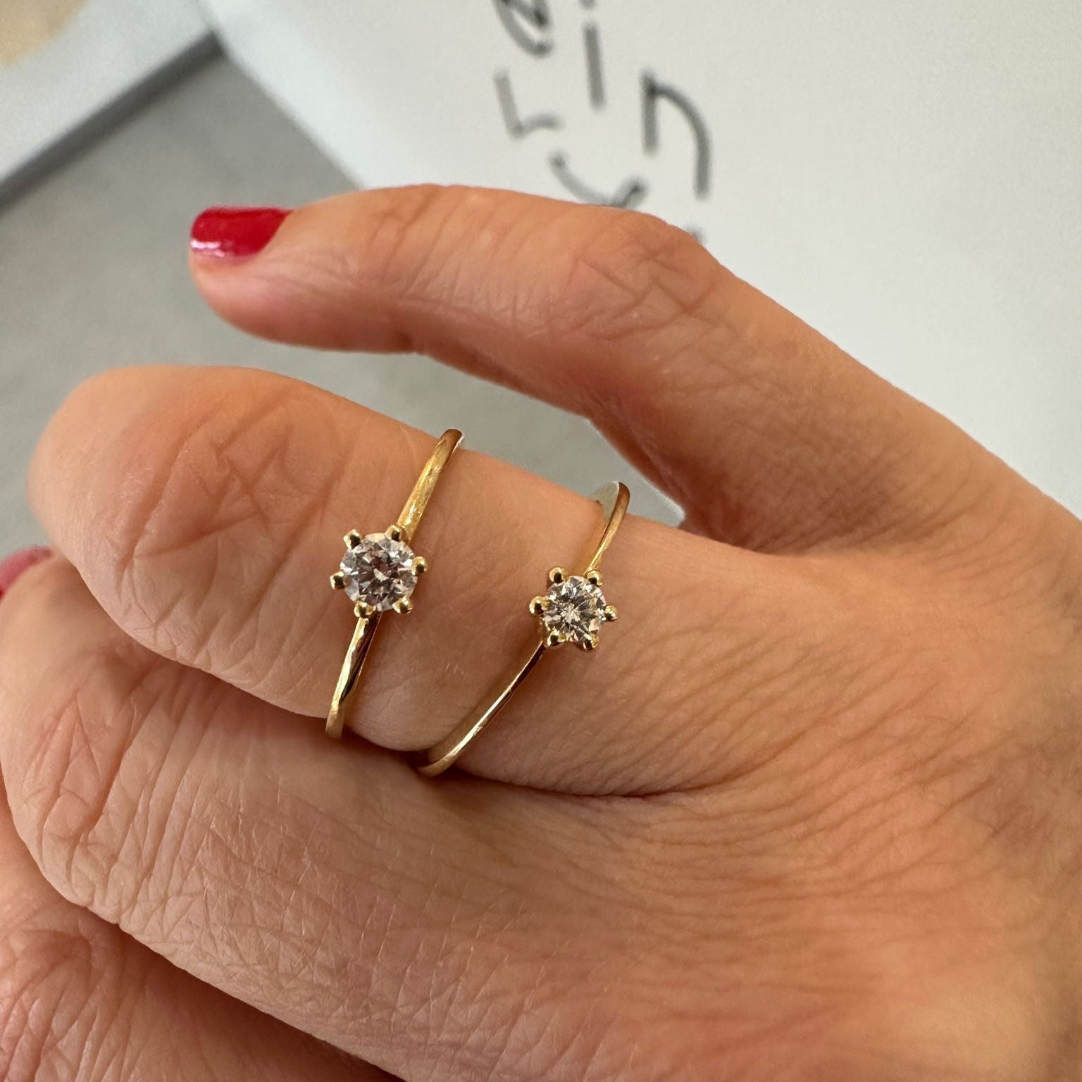 The One – Solitär Diamant Ring