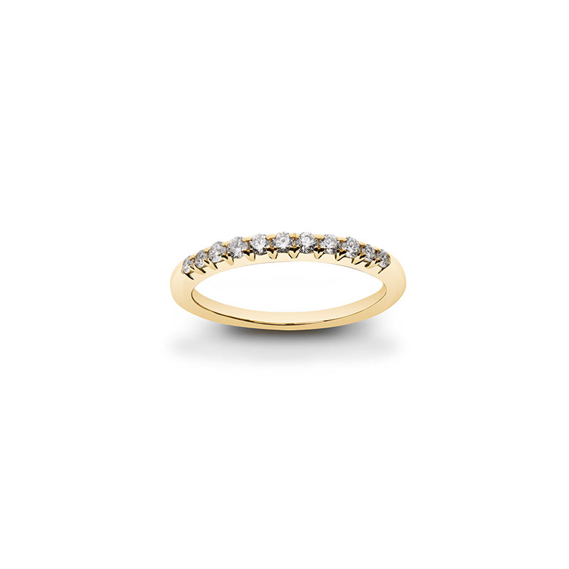 Halfway Memory Diamant Ring (Labgrown Diamond) - 750er Gold/Weißgold