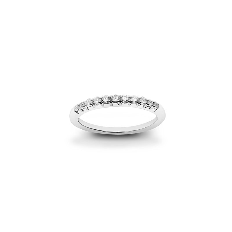 Halfway Memory Diamant Ring (Labgrown Diamond) - 750er Gold/Weißgold
