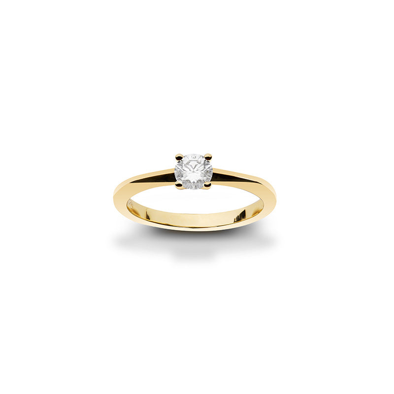 The One Solitär Diamant Ring (Labgrown Diamond) - 750er Gold/Weißgold