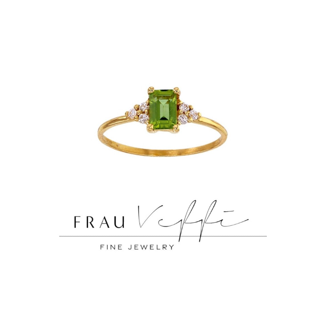 Peridot Diamant Ring