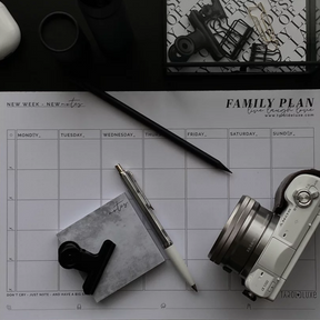 Family Plan - Wochenplaner Block zum Abreißen
