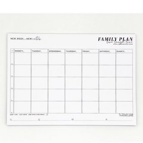 Family Plan - Wochenplaner Block zum Abreißen