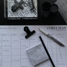 Family Plan - Wochenplaner Block zum Abreißen