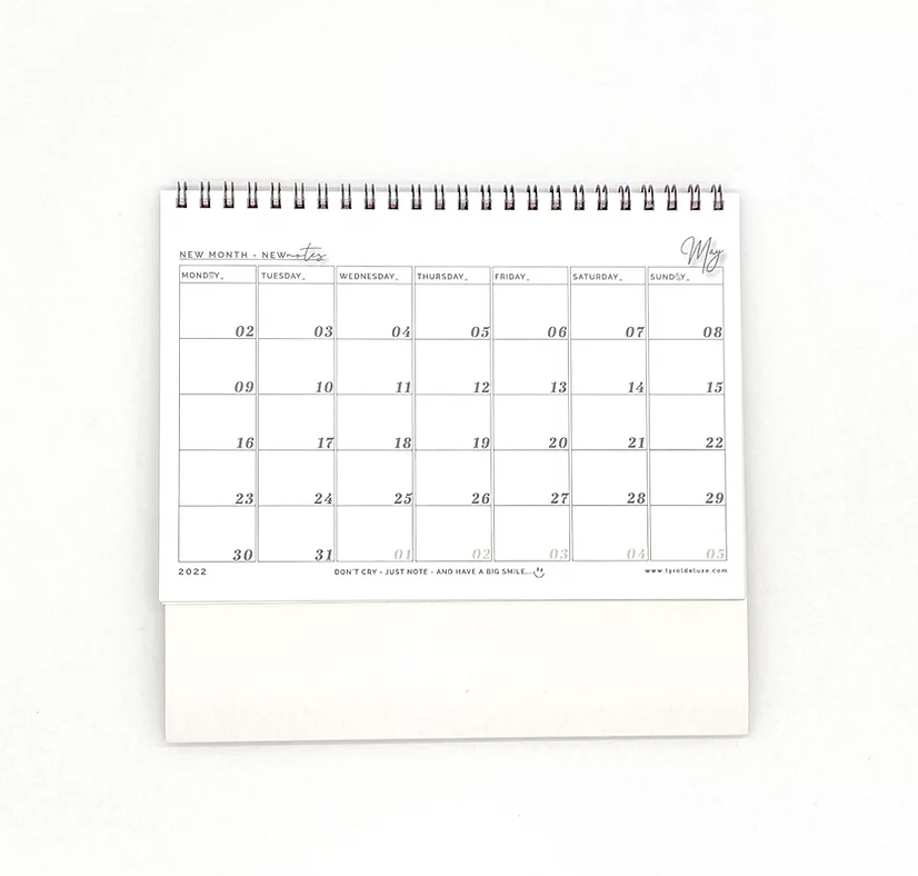 Tischkalender - Jahr 2022