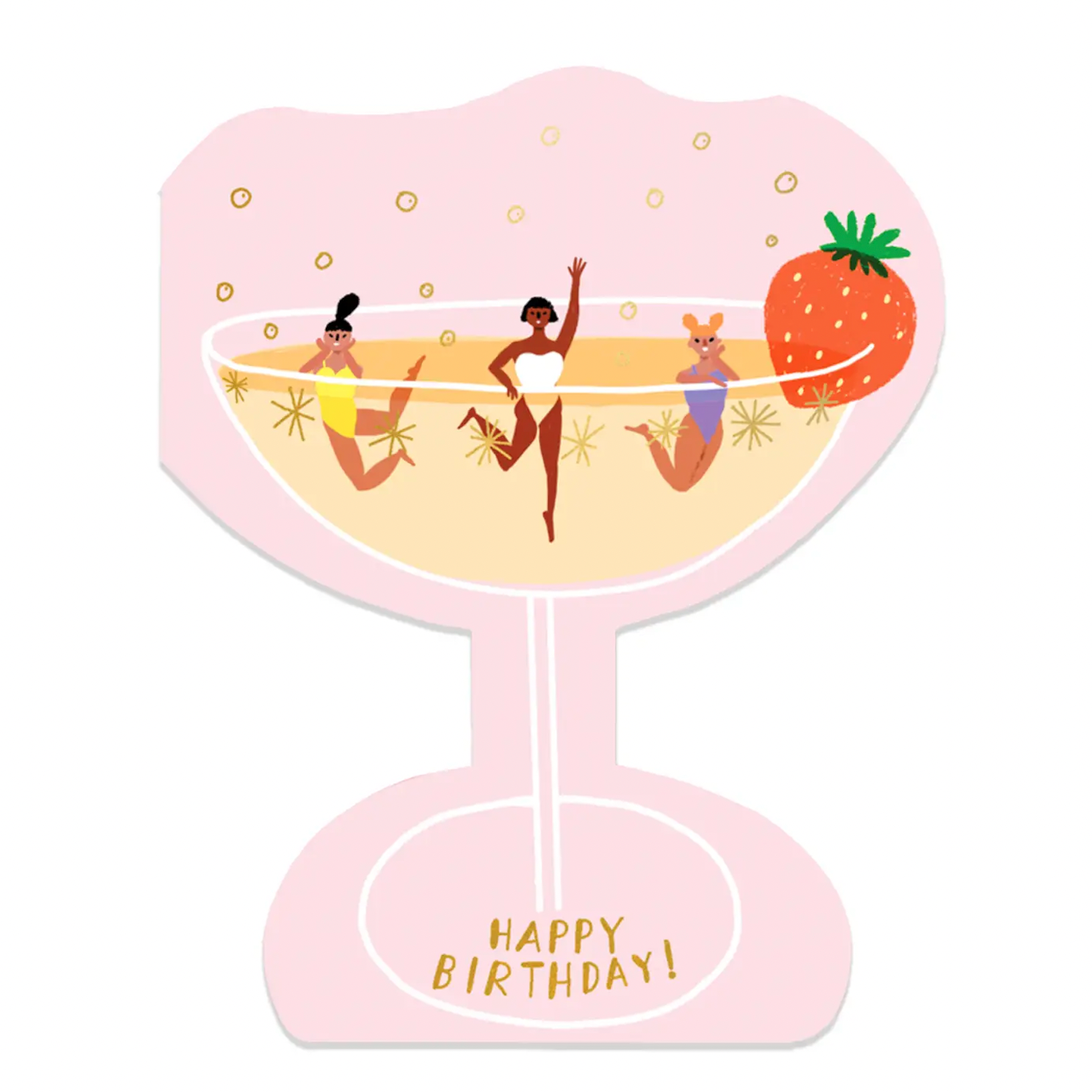 Happy Birthday - Glückwunschkarte mit Kuvert