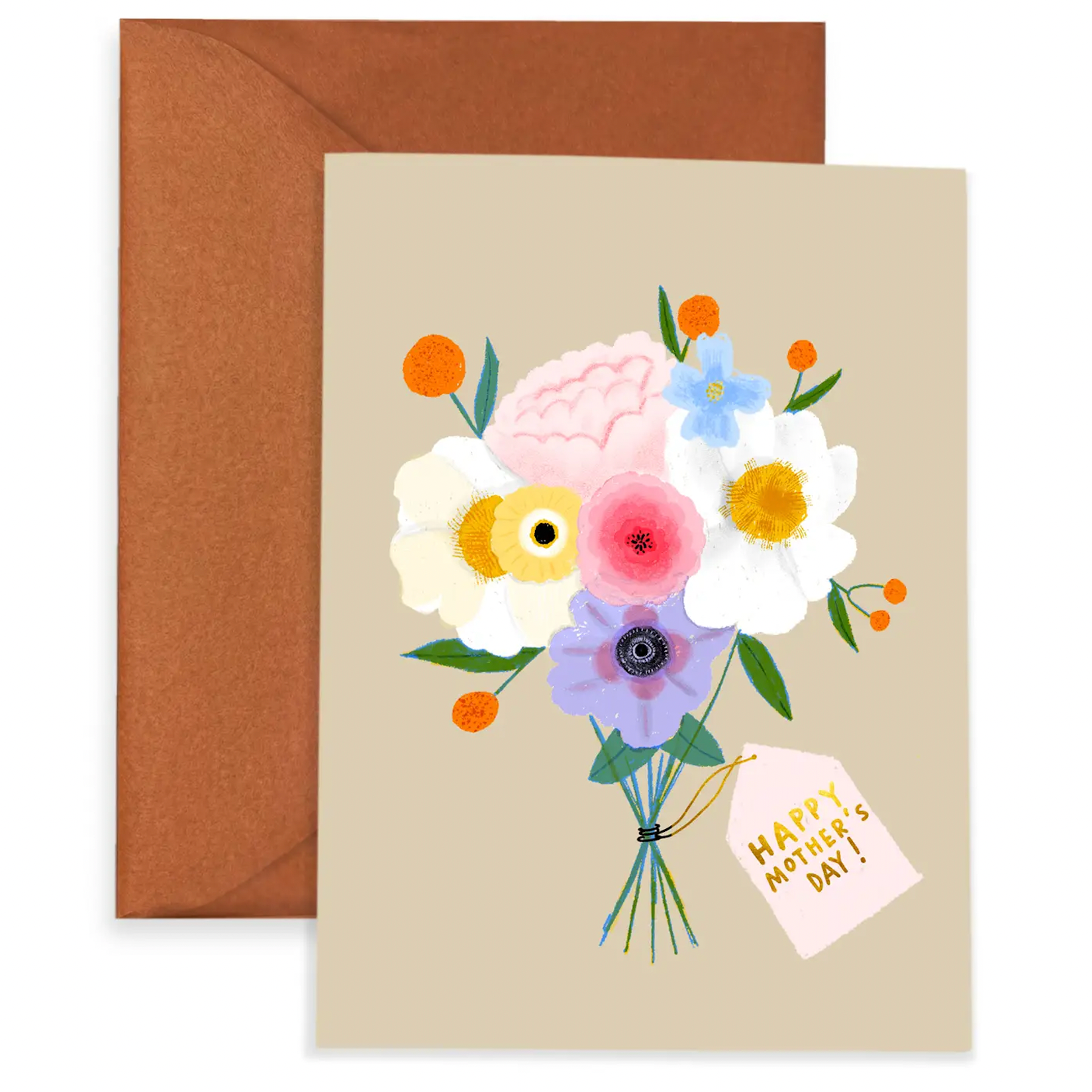 Happy Mothers Day 2 - Glückwunschkarte mit Kuvert