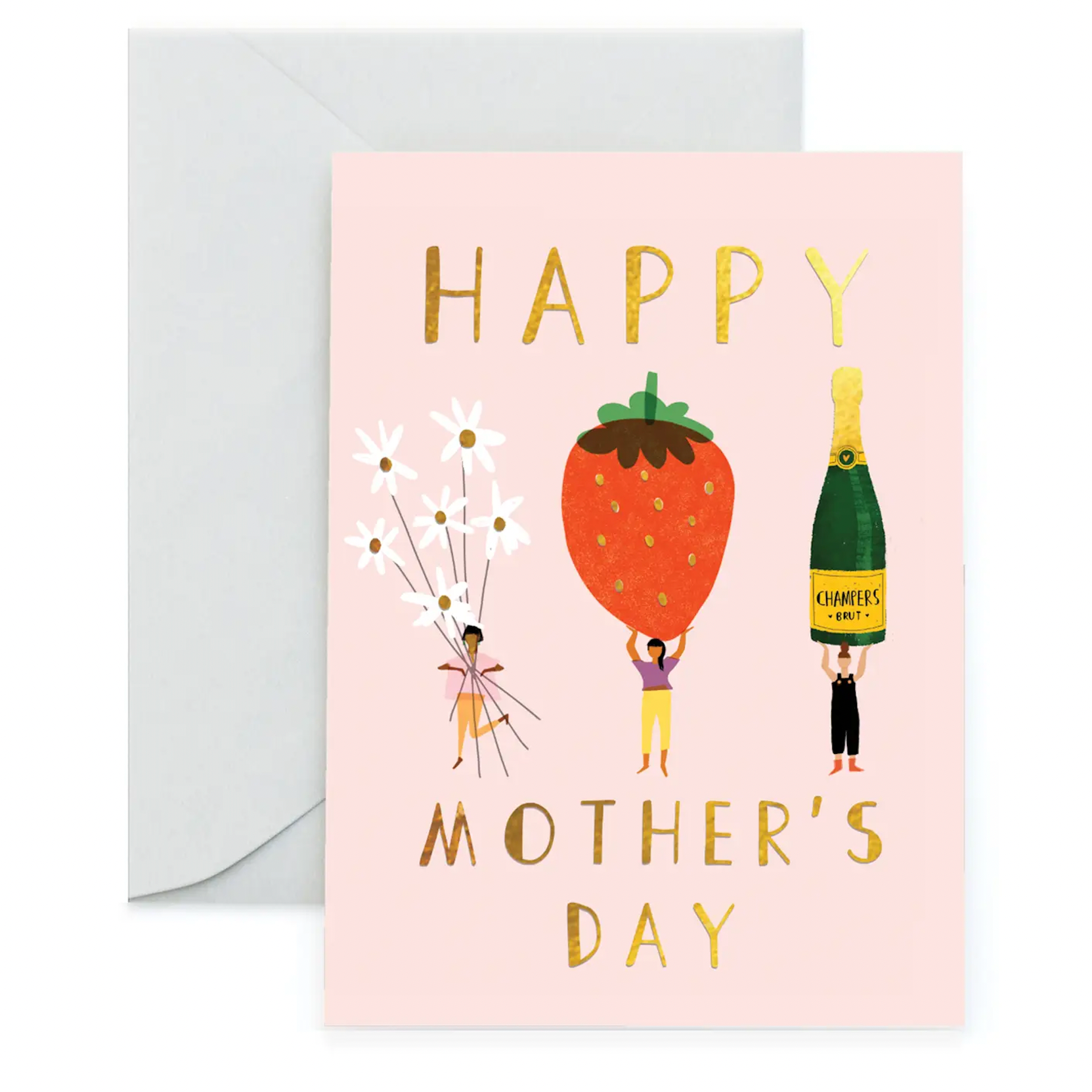 Happy Mothers Day - Glückwunschkarte mit Kuvert
