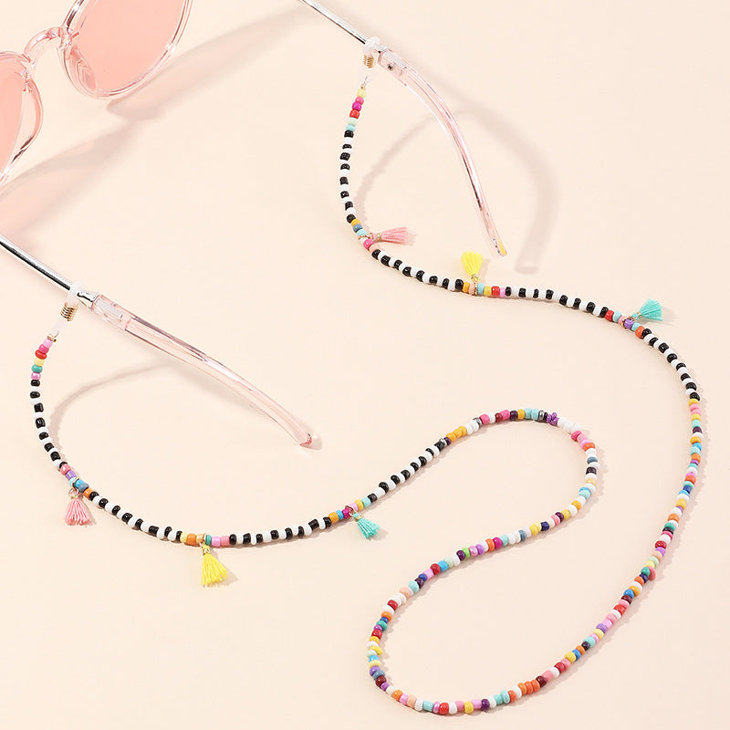 Bunte Masken-/Brillenkette