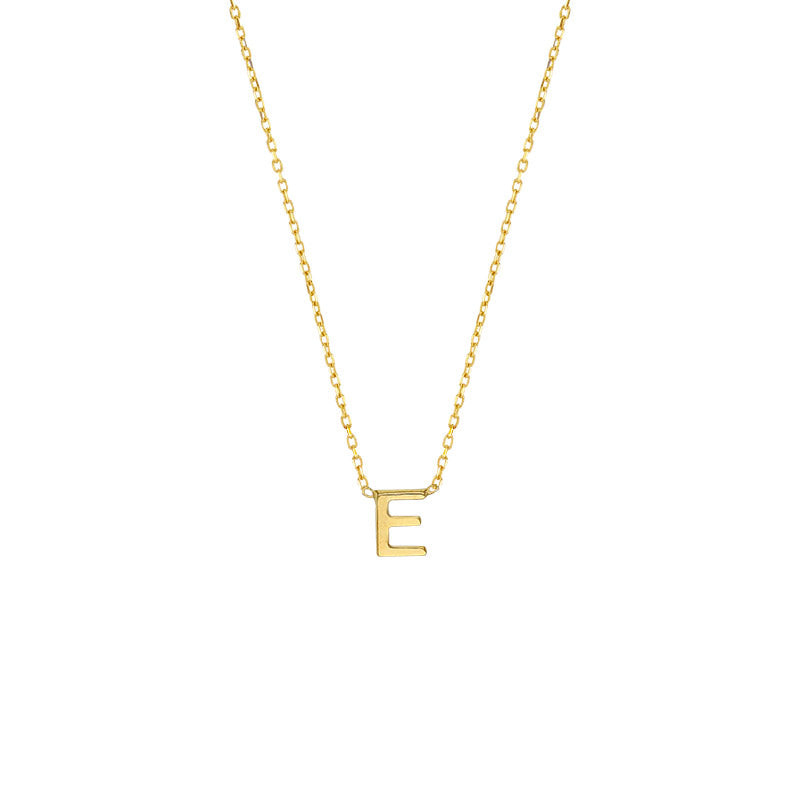YOU – zarte Echtgold-Buchstaben-Halskette