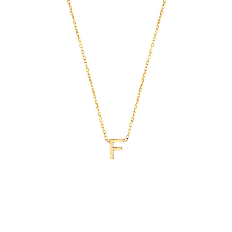 YOU – zarte Echtgold-Buchstaben-Halskette