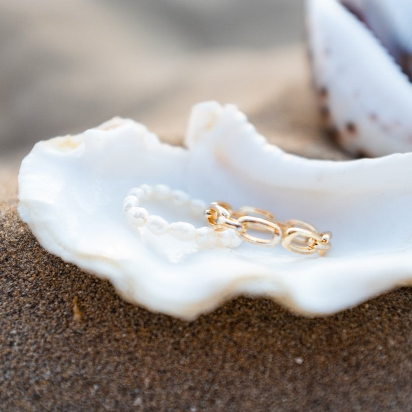 Paula - fester Gliederring 24 k Gold plated