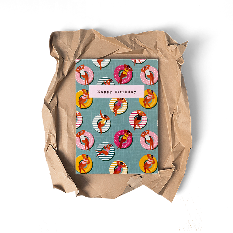 Happy Birthday - Kleine Glückwunschkarte
