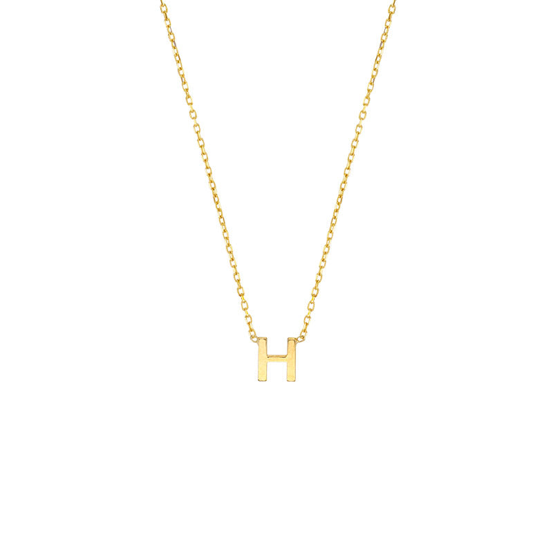 YOU – zarte Echtgold-Buchstaben-Halskette
