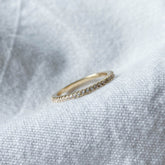Memory - zarter Ring 18k echt-vergoldet mit Zirkonia