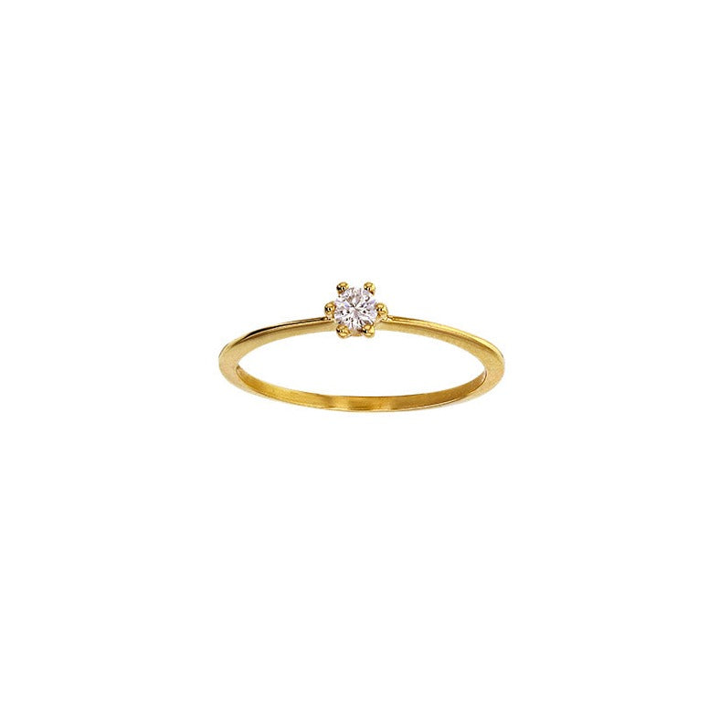 Solitär Diamant Ring