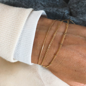Flair - 18 k vergoldetes Armband mit Stern-Anhänger