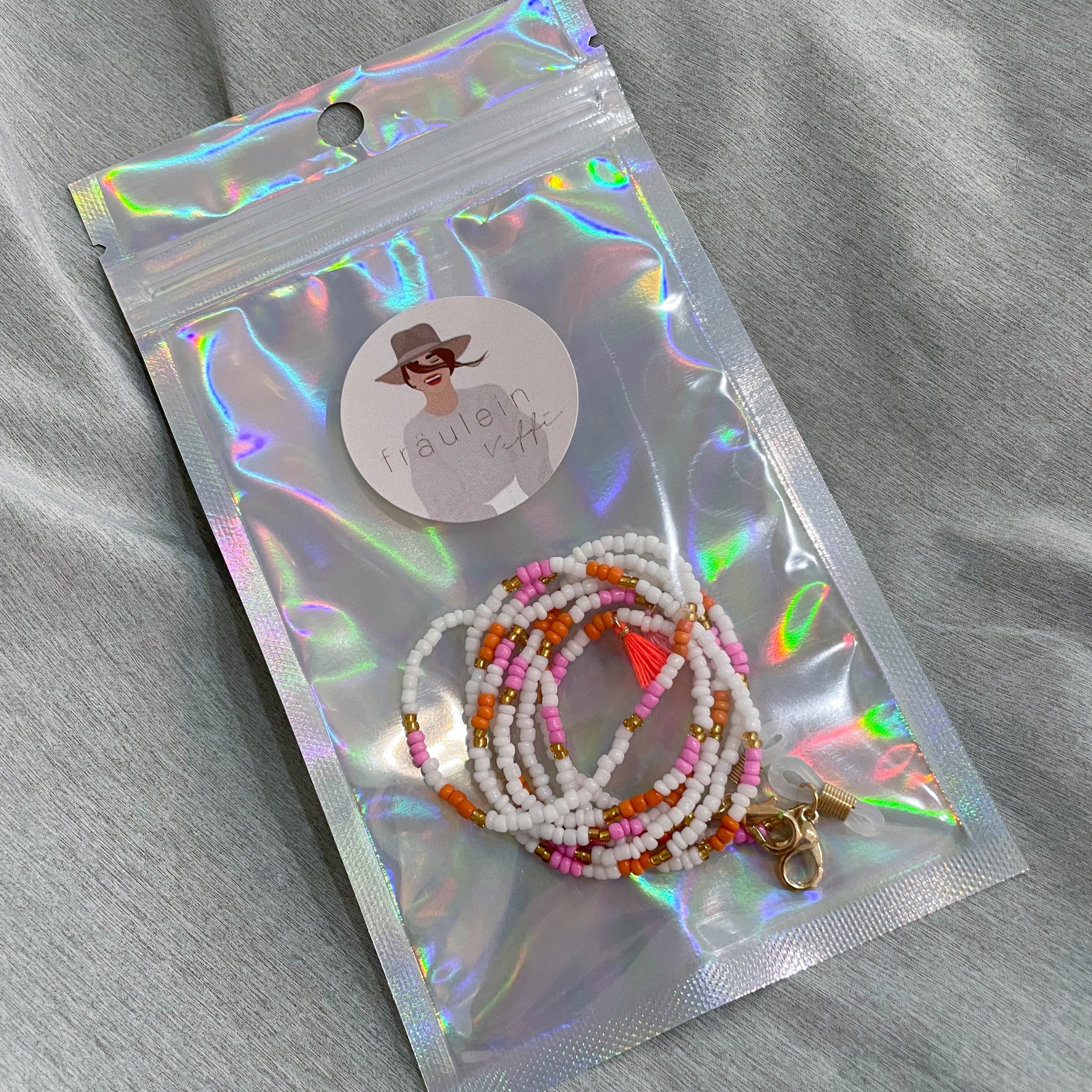 Bunte Masken-/Brillenkette