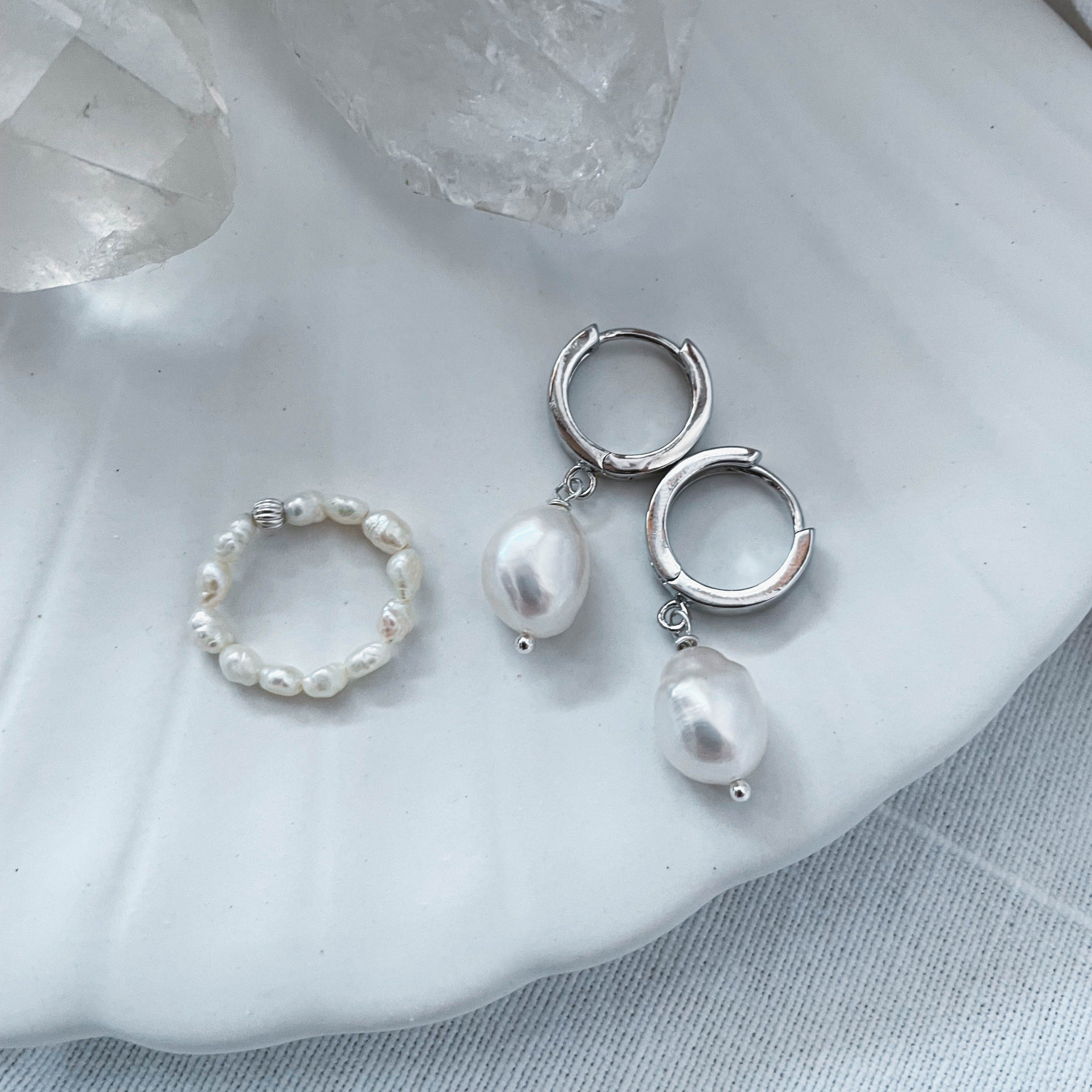 Coco - Creolen Ohrringe (925 Sterling Silber, 18k vergoldet)