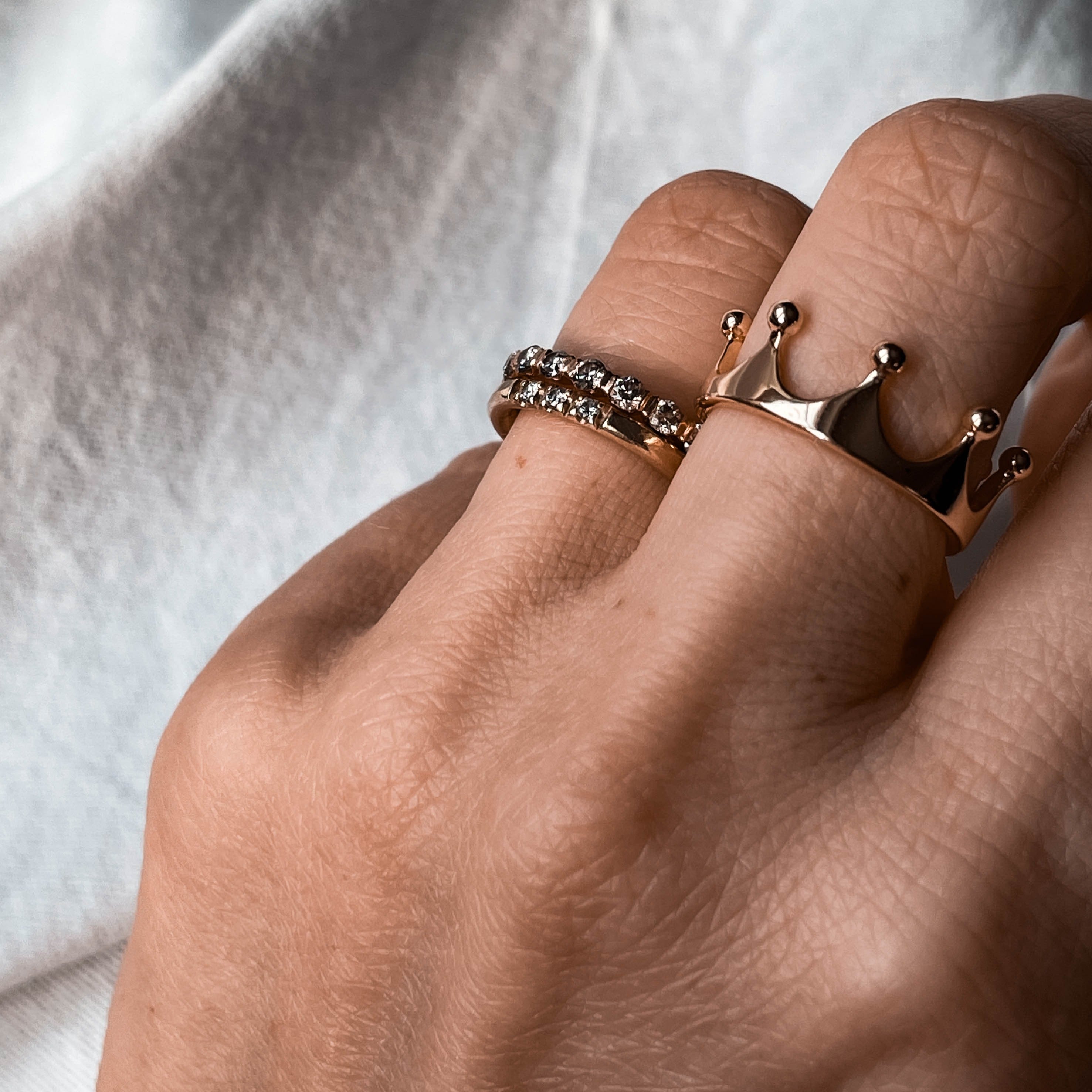 Charlotte - Ring 14 k Gold plated