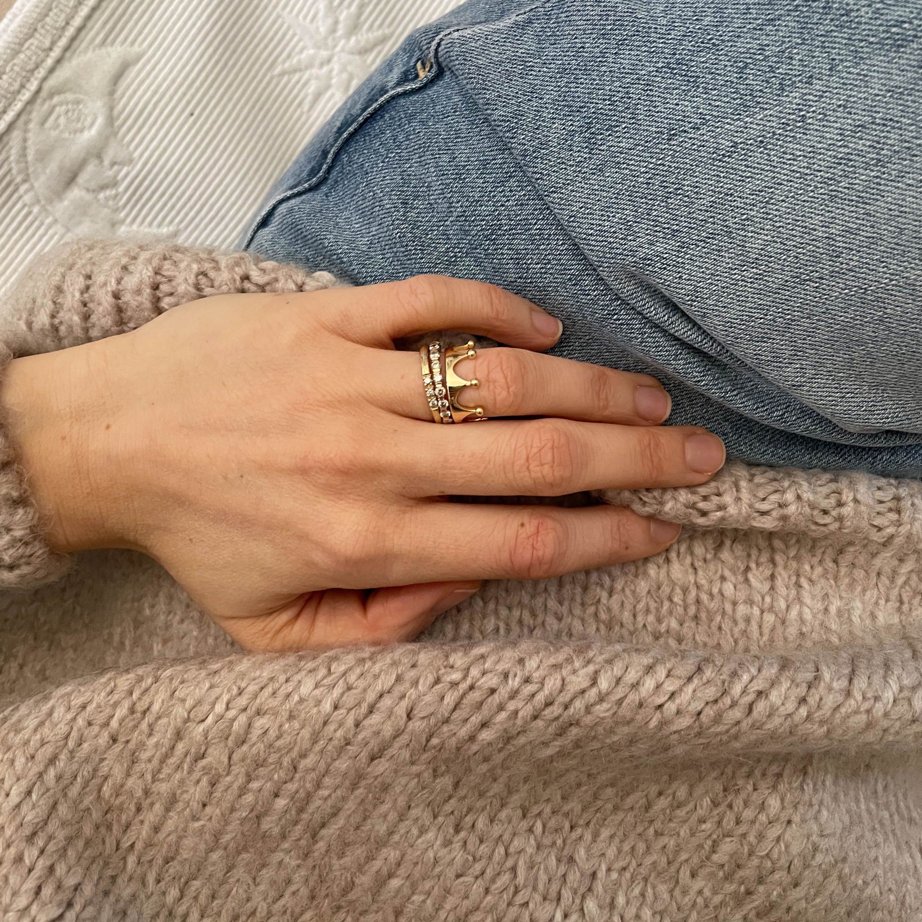 Charlotte - Ring 14 k Gold plated