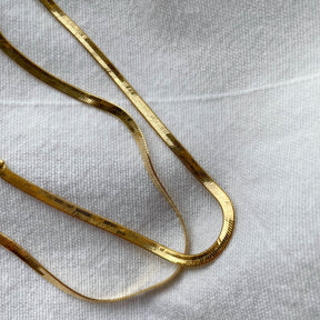 Giulia – Schlangenkette 18 k echt-vergoldet