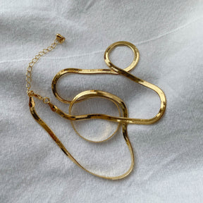 Giulia – Schlangenkette 18 k echt-vergoldet