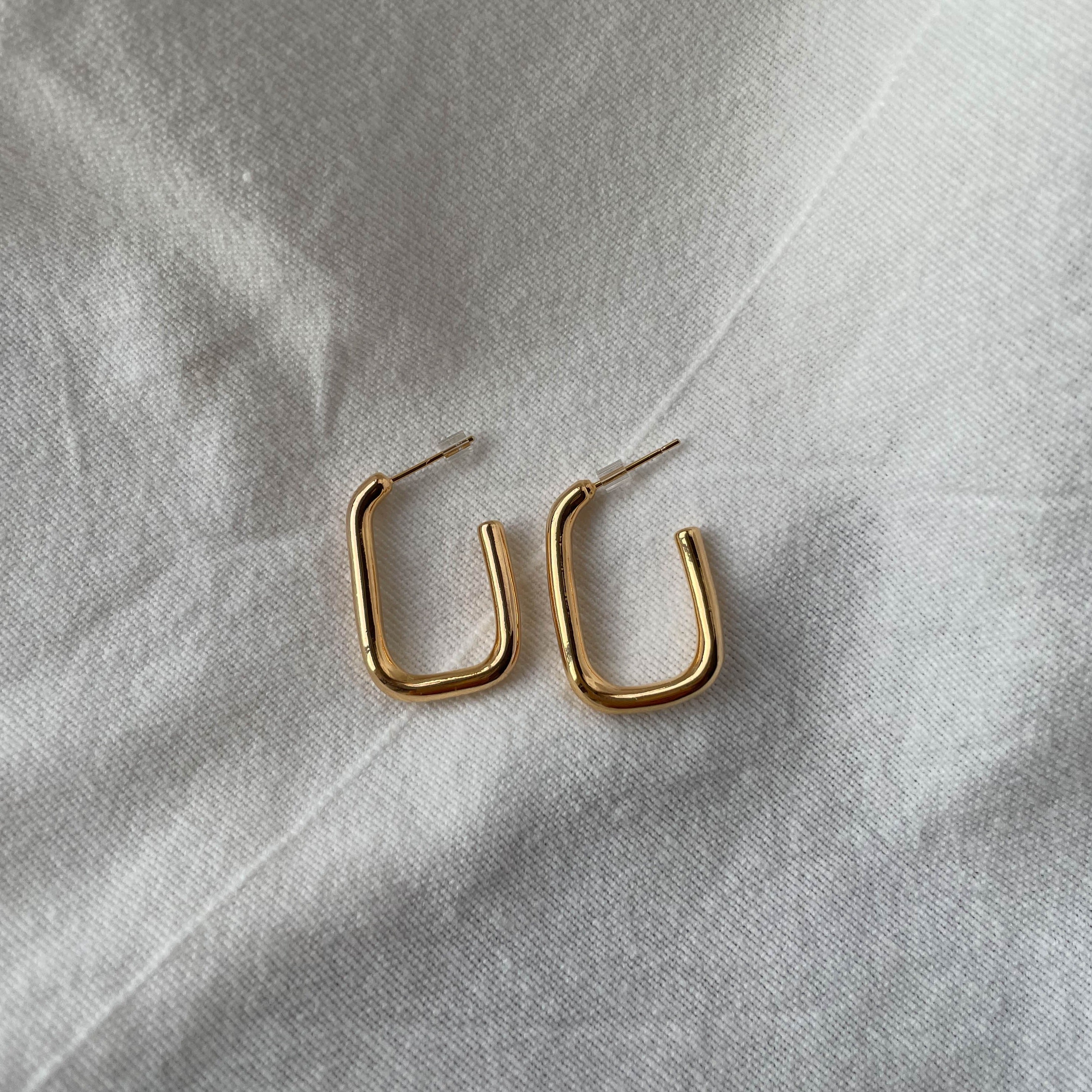 Sara - Ohrstecker 14k vergoldet Stainless Steel