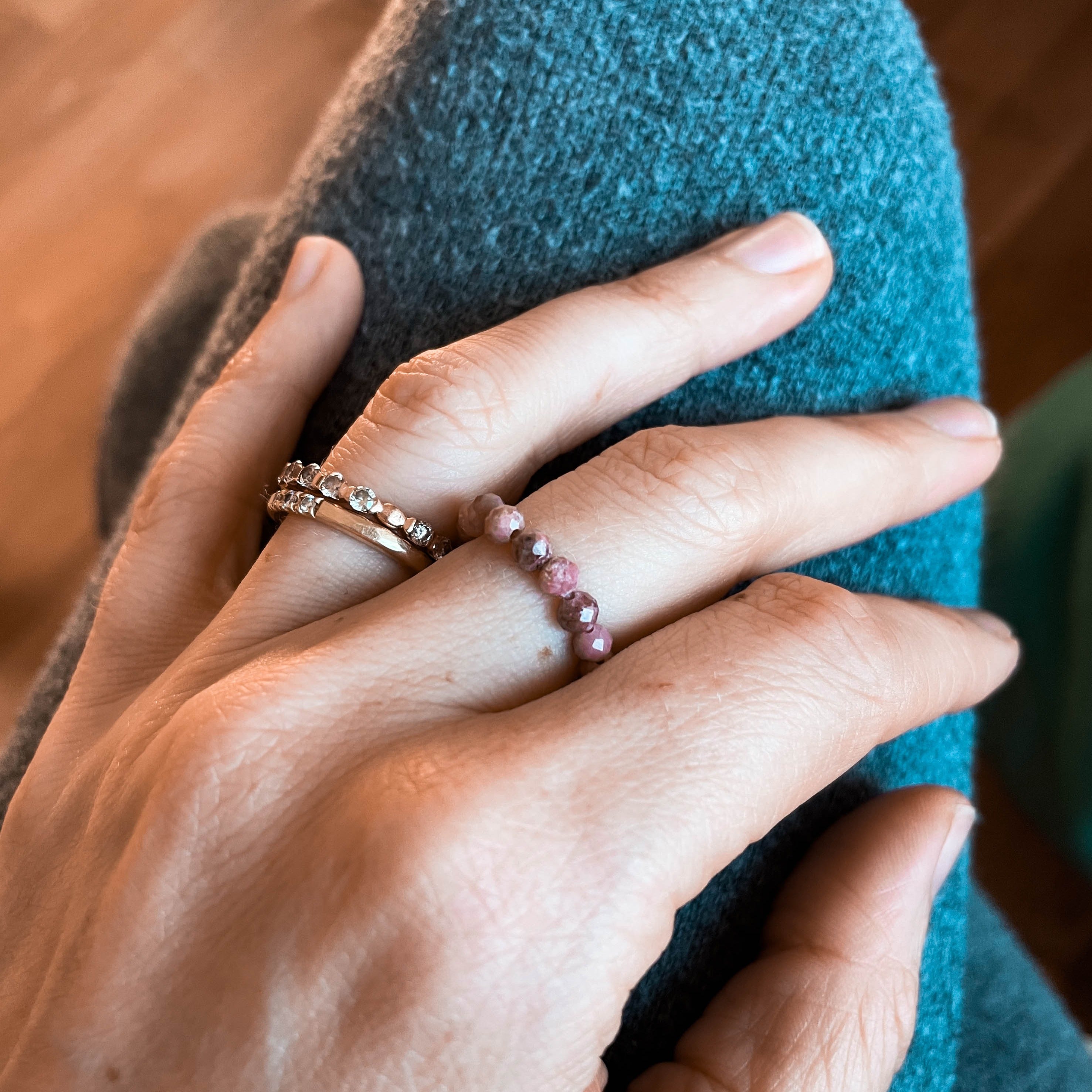 Rhodochrosit Edelstein Ring