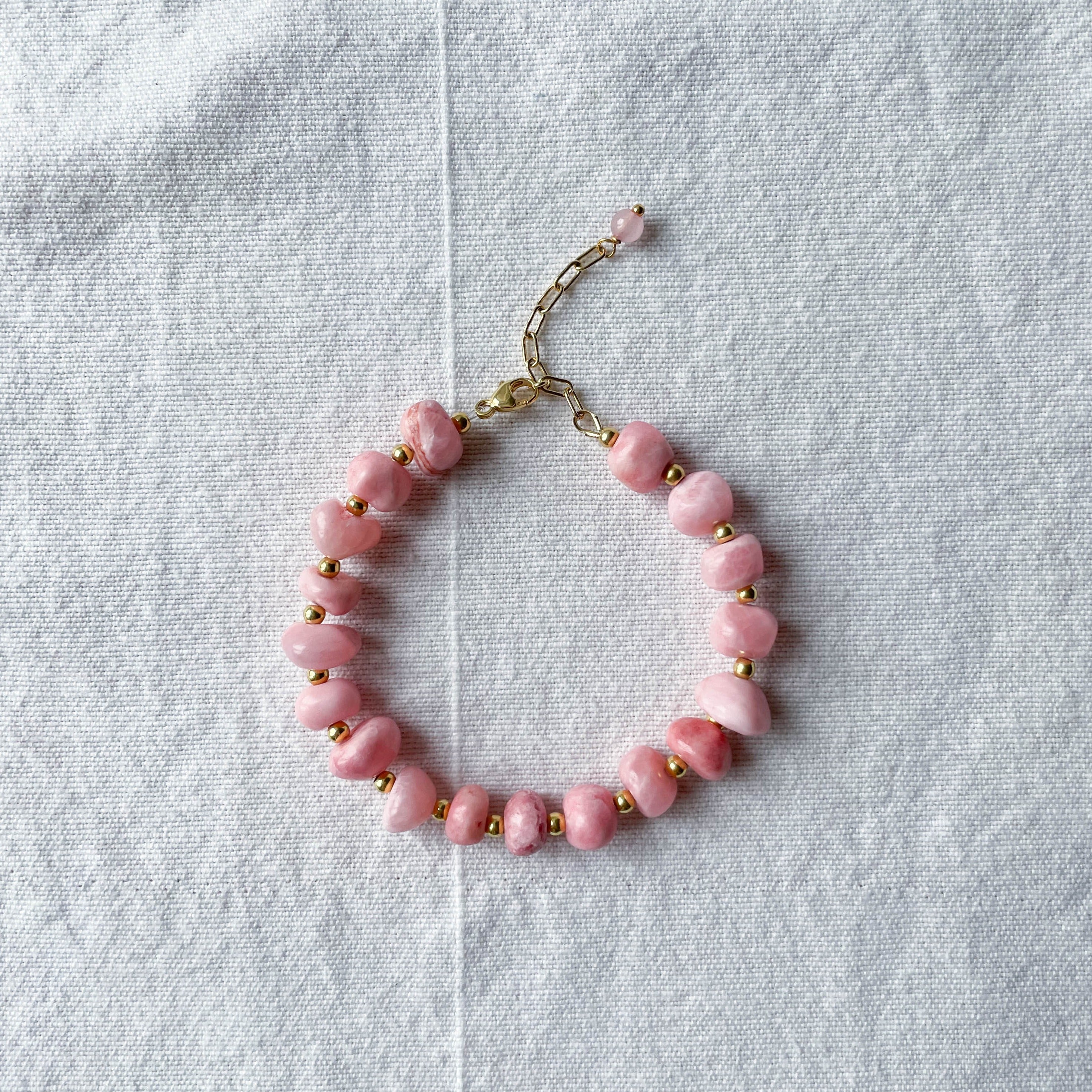 Bondi – Armband aus Rosa Opal Naturstein