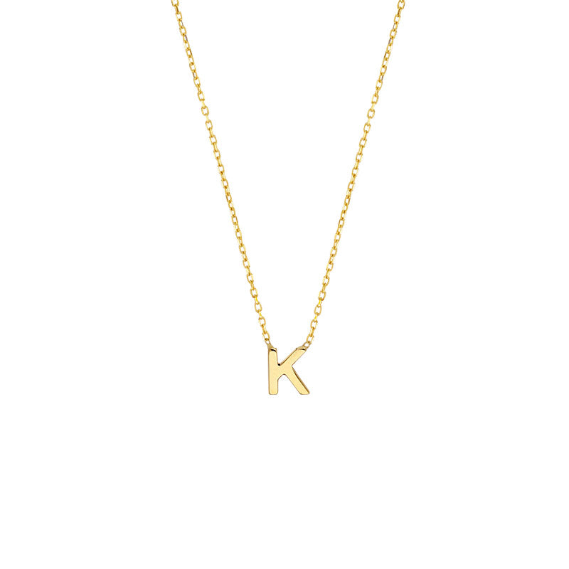 YOU – zarte Echtgold-Buchstaben-Halskette