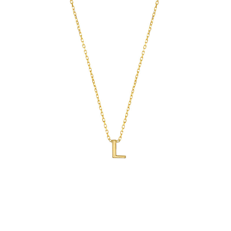 YOU – zarte Echtgold-Buchstaben-Halskette