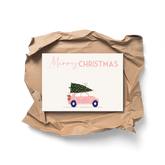 Christmas Car - Glückwunschkarte (wählbar in 2 Größen)